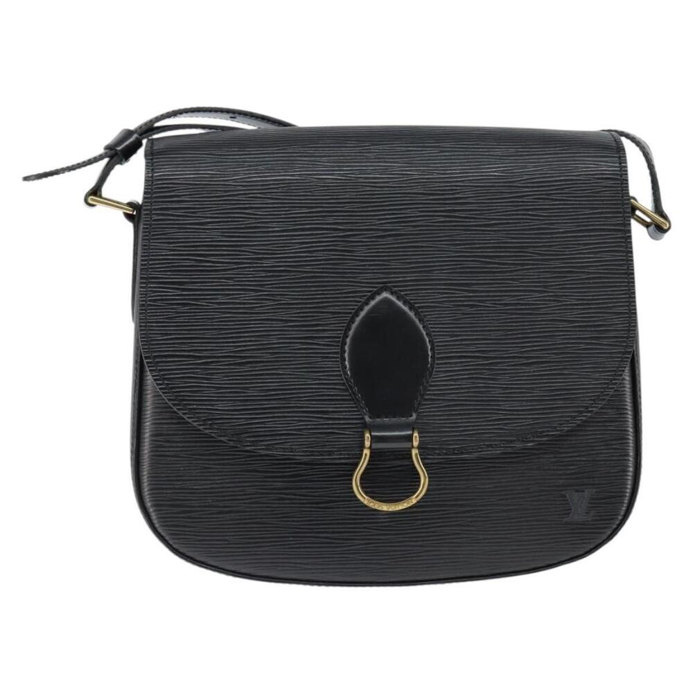 LOUIS VUITTON Epi Saint Cloud GM Shoulder Bag Black Noir M52192 LV Auth 149184 - Picture 13 of 16